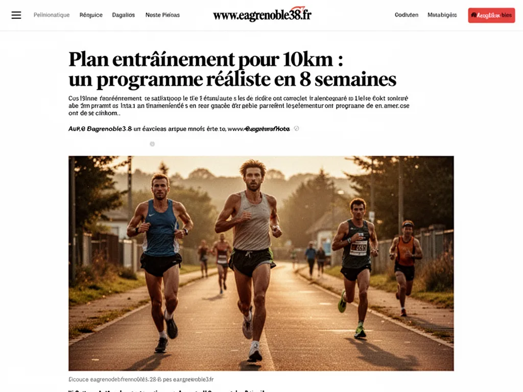 Coureur solitaire sur une route de campagne au lever du soleil, en plein effort