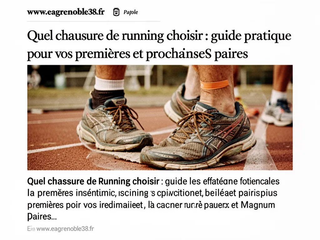 Un coureur ajuste ses lacets devant une vitrine de chaussures de running, plusieurs modèles alignés